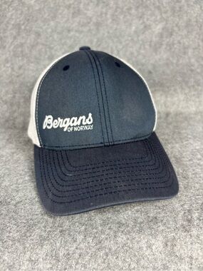 Bergans of Norway Navy White Trucker Snapback Hat Outdoor Cap